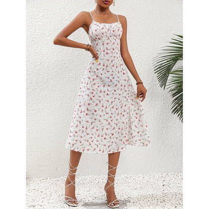 Trendy Women's Dress Summer New Style Cross-Border Women Gym From House White L