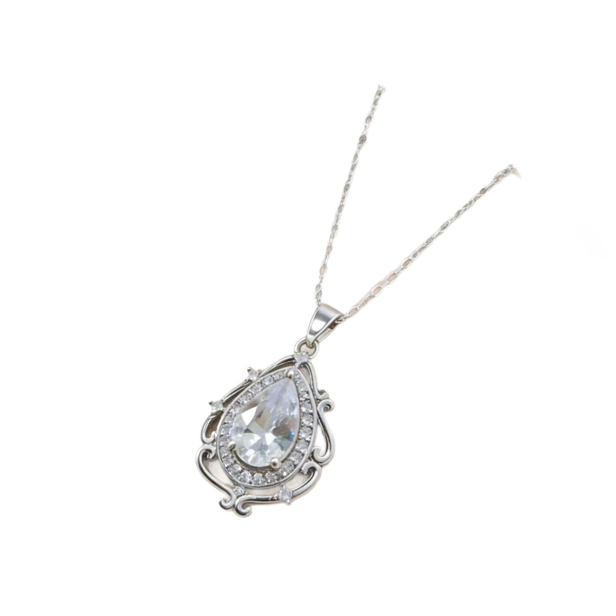 Lucky Water Drop Necklace For Women,Trendy Fashion Jewelry Gym From House