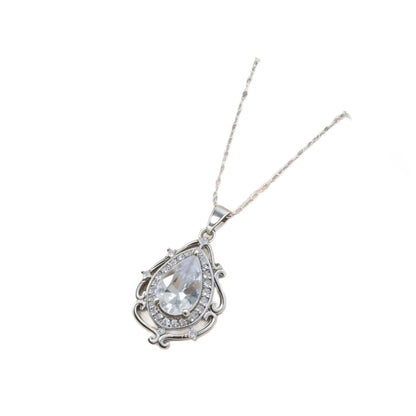 Lucky Water Drop Necklace For Women,Trendy Fashion Jewelry Gym From House