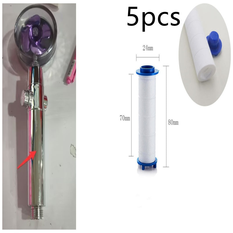 New Turbo Propeller Shower Head Water Saving High Pressure Flow