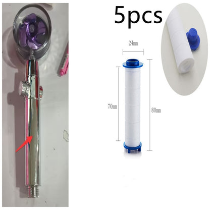 New Turbo Propeller Shower Head Water Saving High Pressure Flow