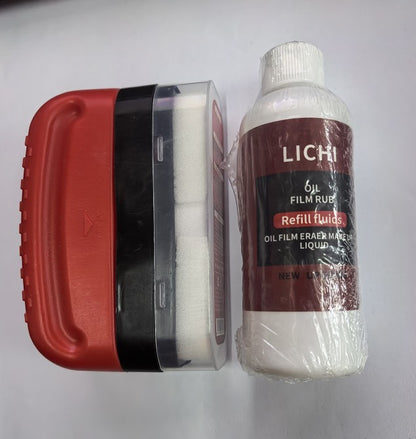 Automotive Oil Film Cleaning Brush Windshield Car Glass Vehicle Gym From House 1 brush 1 replenishment fluid
