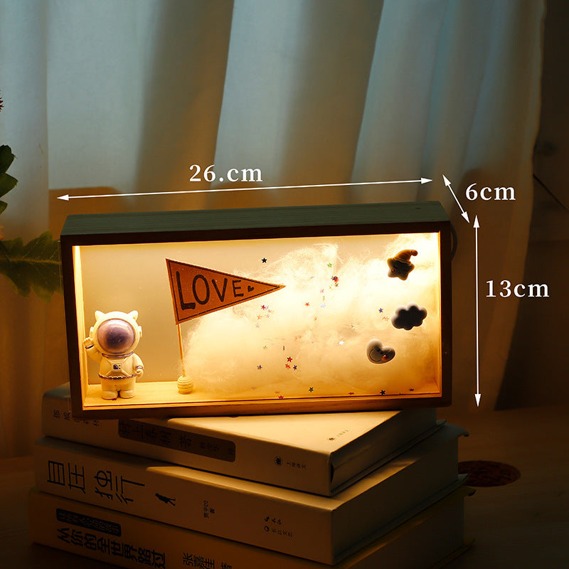 Bedside Night Light Box Astronaut Small Decoration Home Decor dealsniper-net Astronaut USB