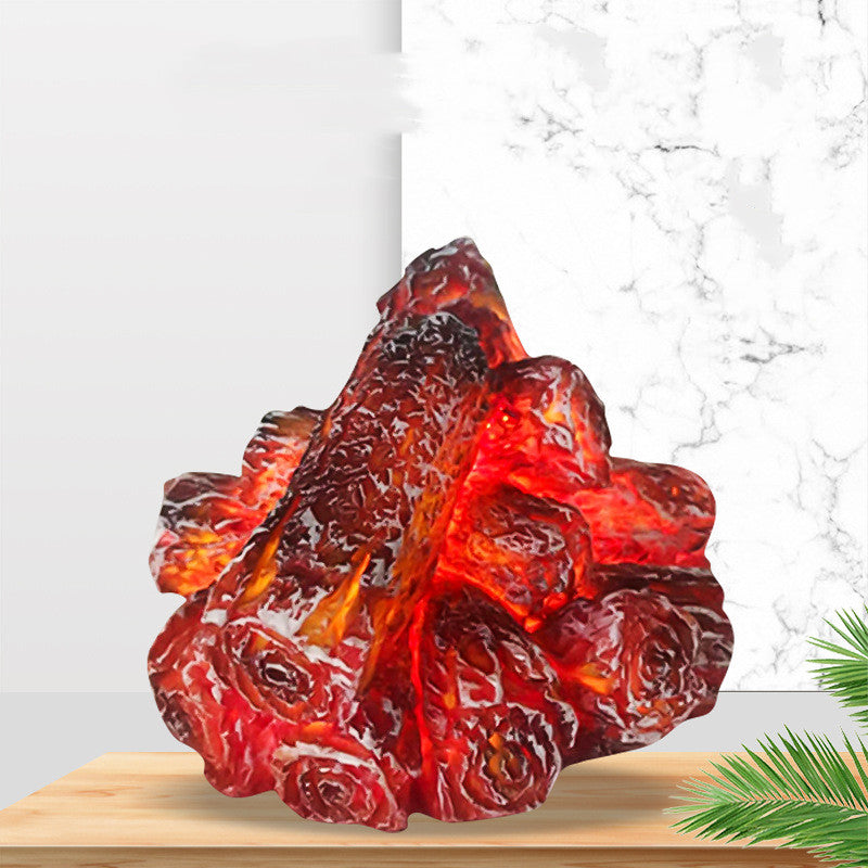 LED Simulation Charcoal Fire Lamp Creative Gift Atmosphere Decoration Home Decor DealSniper.net