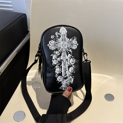 Funny Phone Bag Halloween Dark Crossbody Bag Halloween Men DealSniper.net Black Style Two