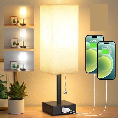 Bedside Table Lamp With 3 Levels Brightness Small Lamp Home Decor dealsniper-net