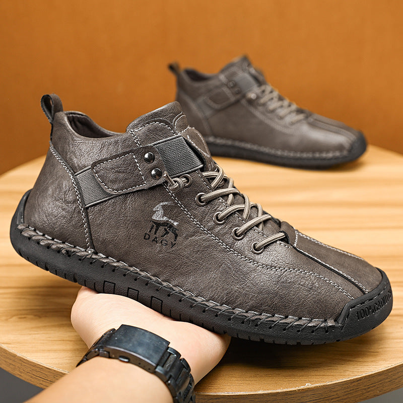 Fashion Men Sneakers Velcro Flats Shoes High Quality Men dealsniper-net