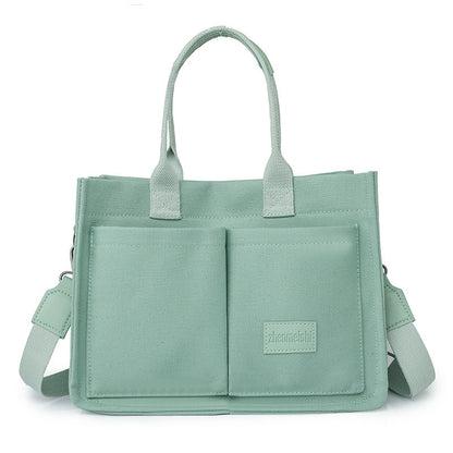 Casual Daily Canvas Tote Shoulder Bags Women Women DealSniper.net Green