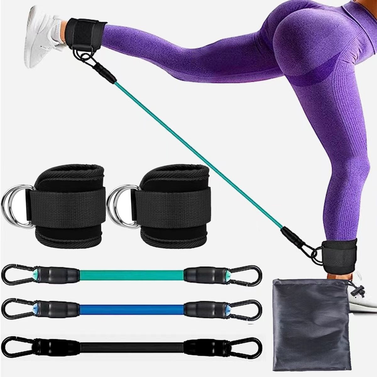Ankle Strap Resistance Bands Hip Leg Strength Pull Rope Fitness Sports DealSniper.net