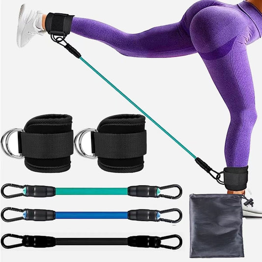 Ankle Strap Resistance Bands Hip Leg Strength Pull Rope Fitness Sports DealSniper.net
