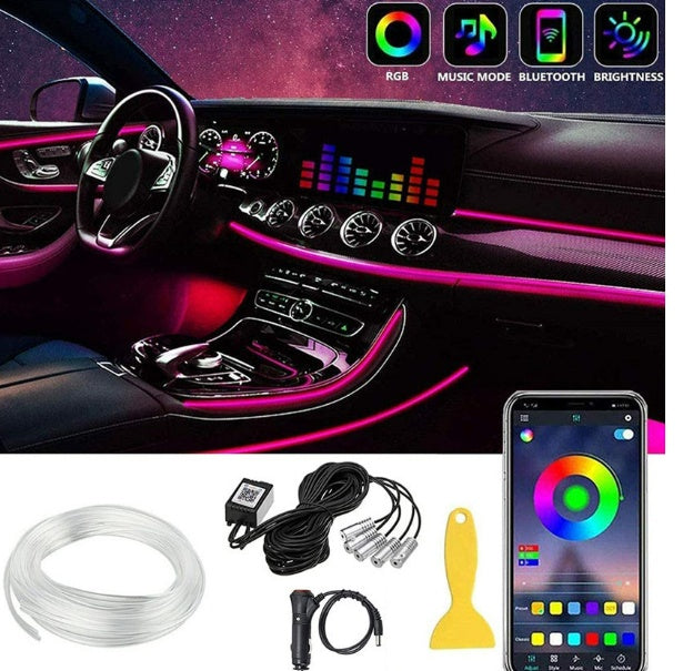 Car Atmosphere Light Modified Colorful Light Guide Vehicle dealsniper-net