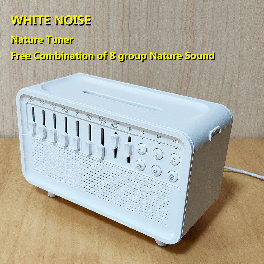 3 In 1 Bluetooth Speaker White Noise Sleep Night Light Humidifier Gadgets DealSniper.net