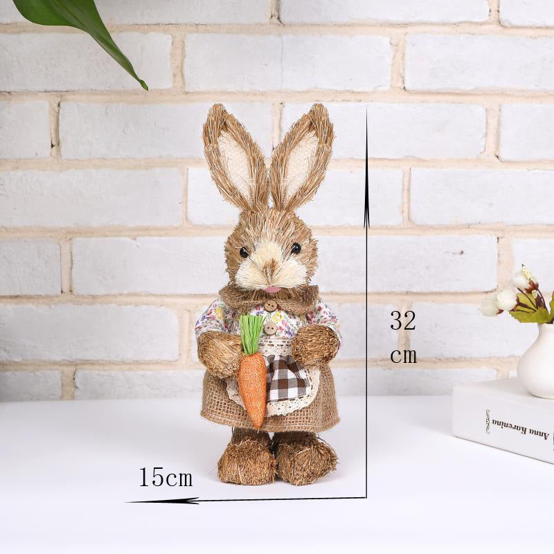 Simulation Papyrus Easter Rabbit Decoration