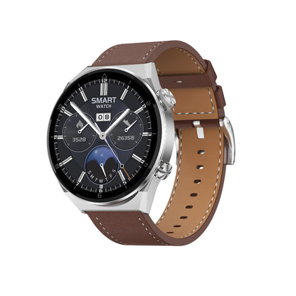 DT3promax Smart Watch Bluetooth Wireless Charger Jewelry dealsniper-net Brown Leather