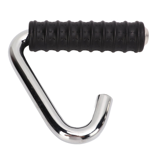 Fitness Handle Grip Silver C Shaped Universal Rubber