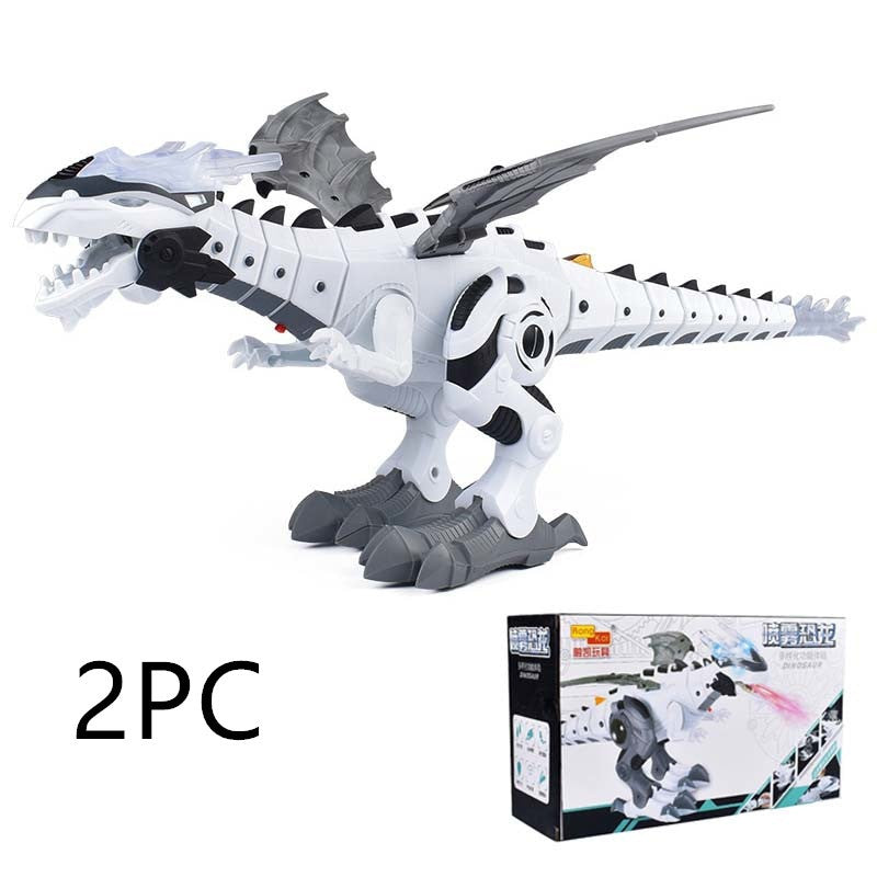 Intelligent Robot Toy Dinosaur Kids dealsniper-net 2PC White