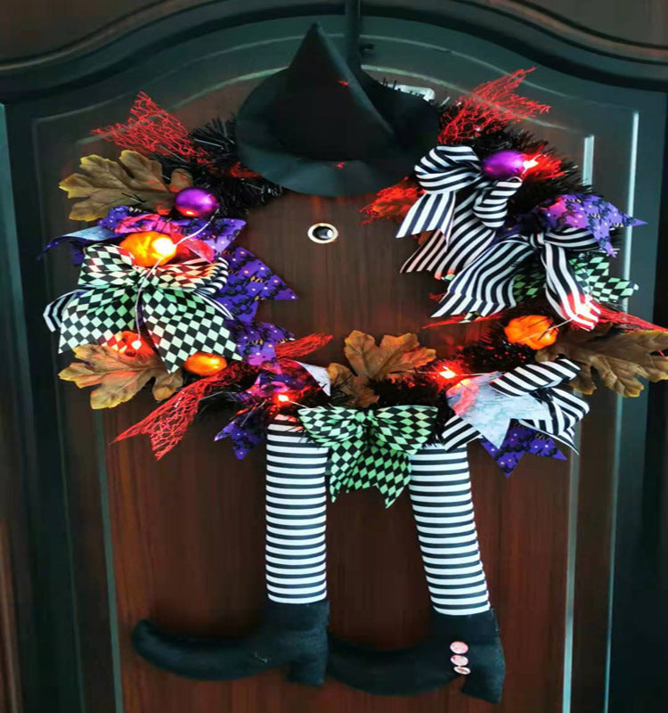 Halloween Door Hanging Wreath Supplies Decoration Halloween