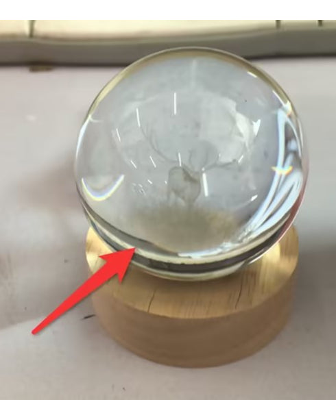 Usb Plug-in Luminous Crystal Ball Night Light Home Decor Gym From House A Deer Accompanied Usb Plug In