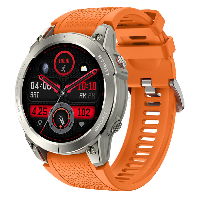 S53 Outdoor GPS Sports Call Smart Watch Jewelry DealSniper.net Orange