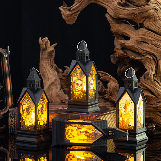Halloween Decorations Light-emitting Portable Pumpkin Light Atmosphere Holidays Gym From House