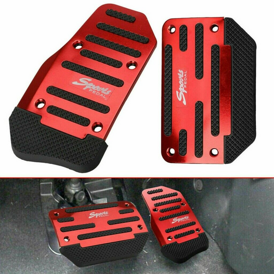 Universal Non-Slip Automatic Car Gas Brake Foot Pedal Pad Cover Vehicle dealsniper-net Red