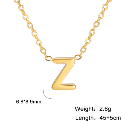 Fashion Alphabet Stainless Steel Necklace