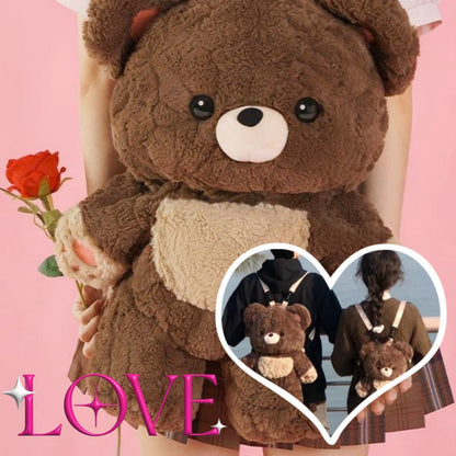 Couple's Bag Love Bear Cute Versatile Plush Bag Shoulder