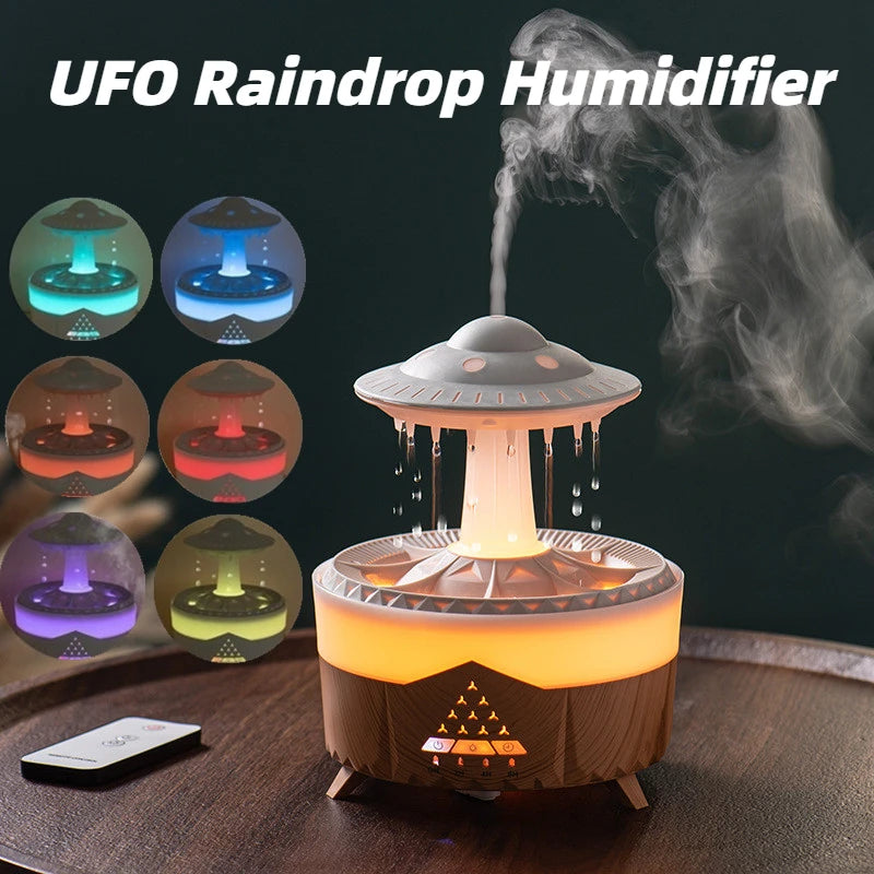 New UFO Raindrop Humidifier Water Drop Air Humidifier House dealsniper-net