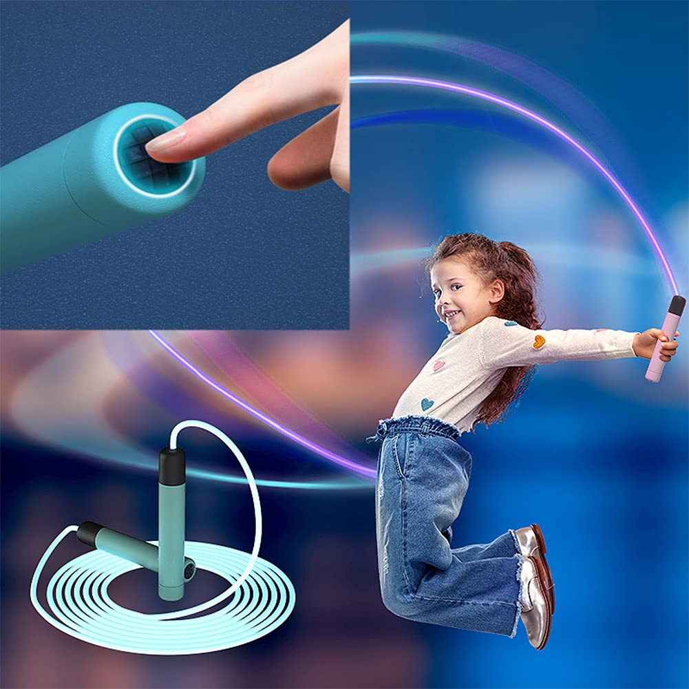 Luminous Rope Tangle-Free Rapid Speed Jumping Rope Crossfit Kids Gym From House