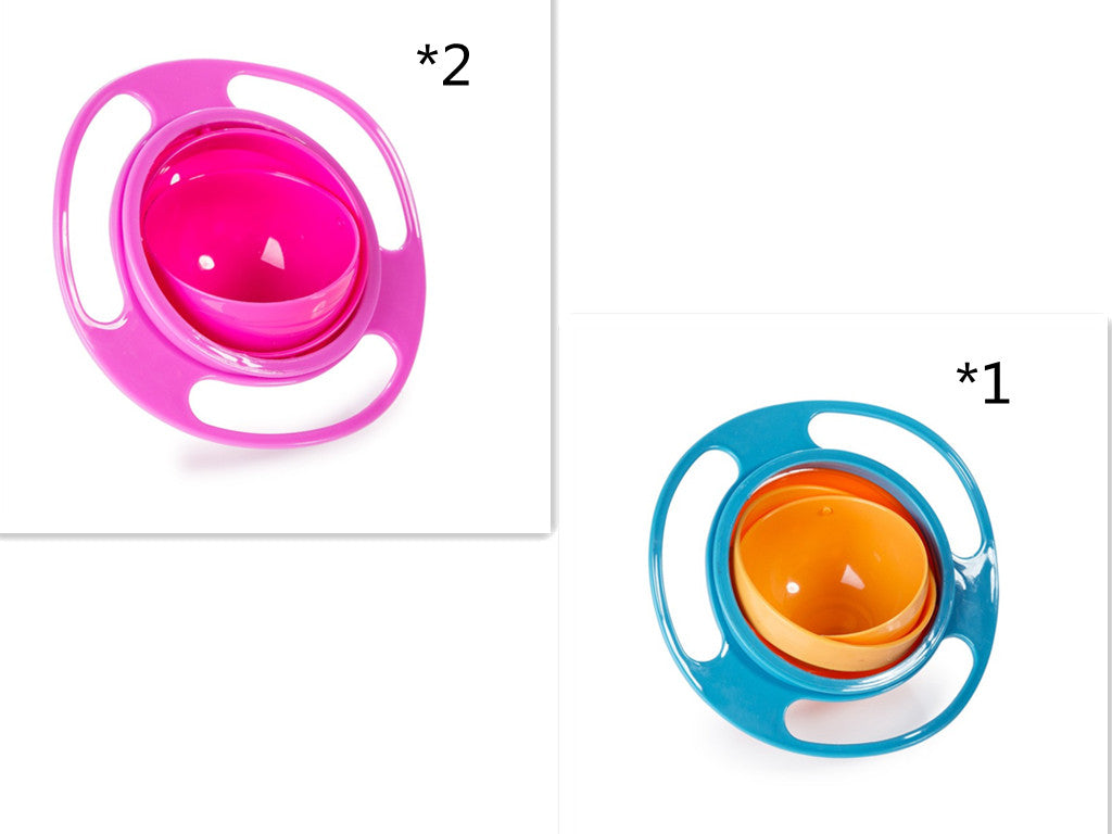 360 Rotate Universal Spill-proof Bowl Dishes kids toys DealSniper.net A set 3PC