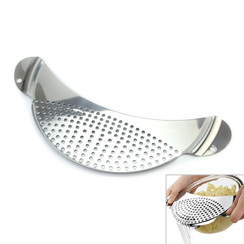 Stainless Steel Moon Shape Drainer Kitchen Tools Kitchen dealsniper-net