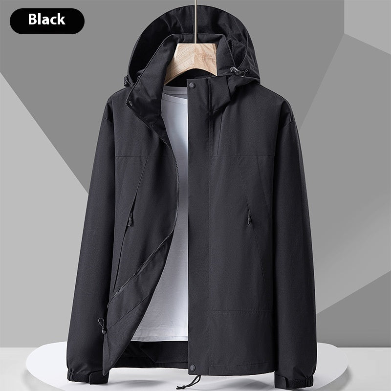 Hooded Windbreaker Unisex Fashion Color block Men DealSniper.net