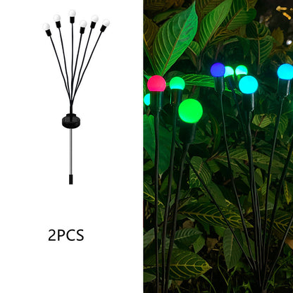 Simulation Firefly Solar Light Outdoor Garden Decoration Lawn Garden dealsniper-net 6solar IPL 2PCS