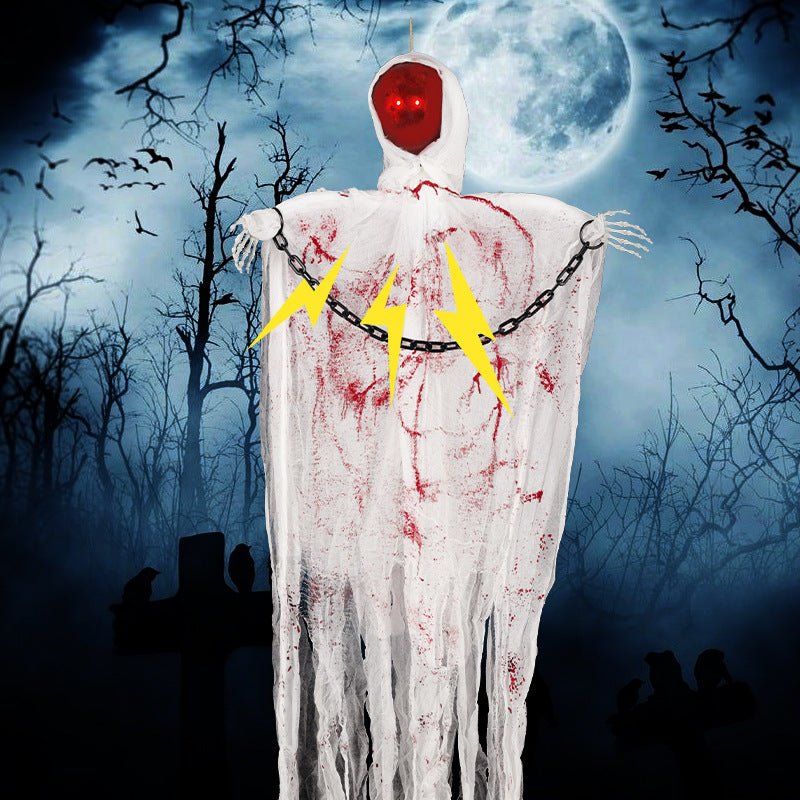 Cross-Border New Product Halloween Horror Faceless Chain Holidays Gym From House