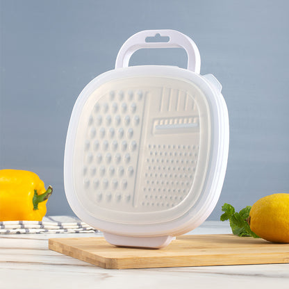 Multifunctional Lunch Box Planer Stainless Steel Grater Kitchen Gadgets Kitchen dealsniper-net White