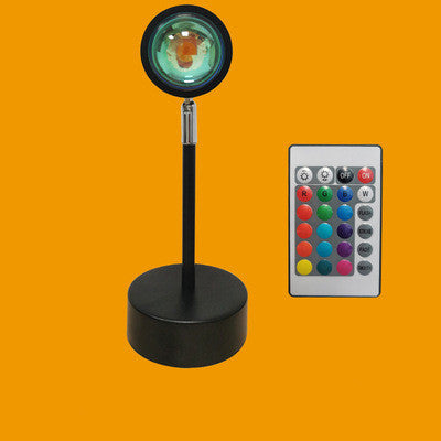 Upgrade Rainbow Sunset Projector Lamp Atmosphere Light Home House DealSniper.net