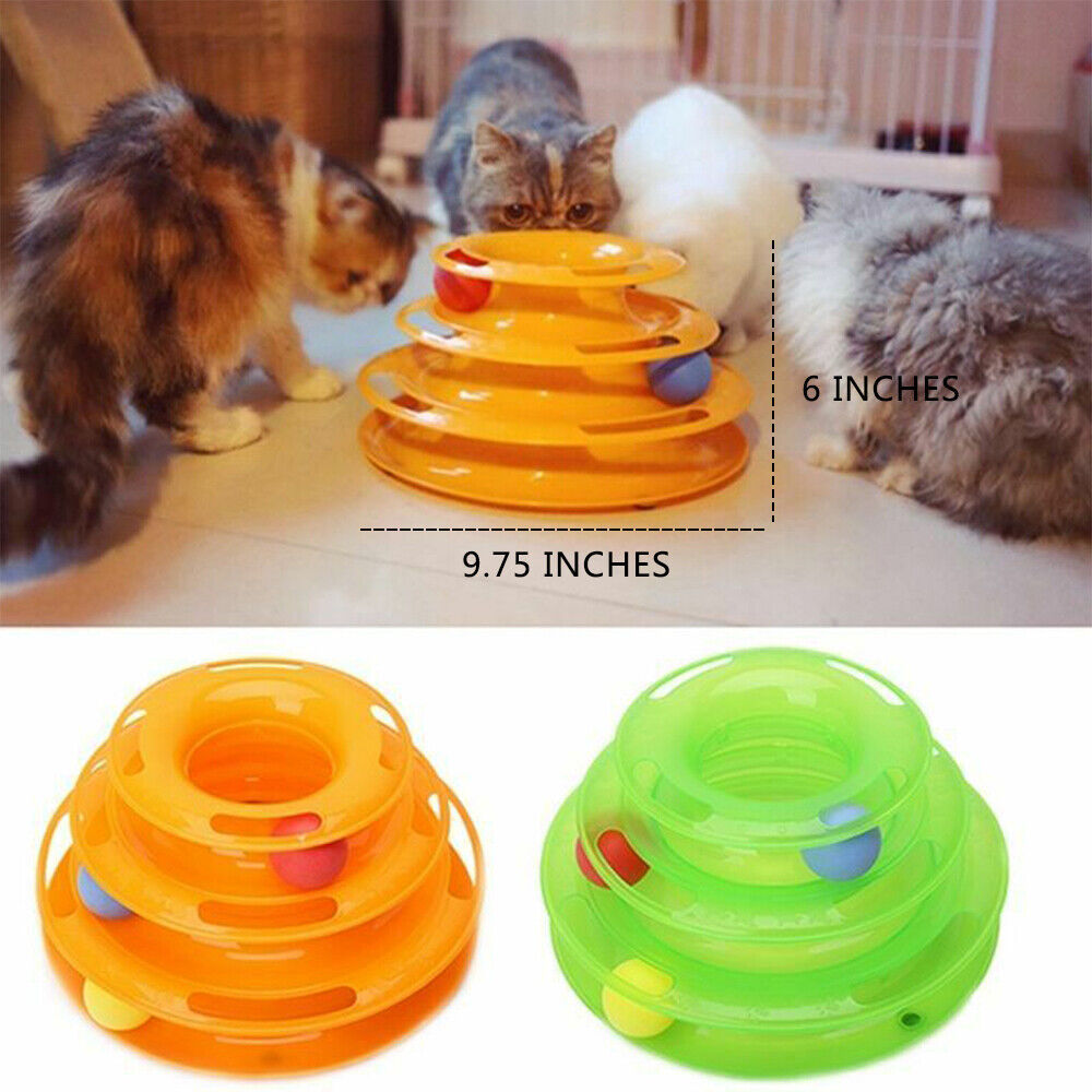 Pet Cat Crazy Ball Disk Interactive Toys Amusement Plate Toy Pets dealsniper-net