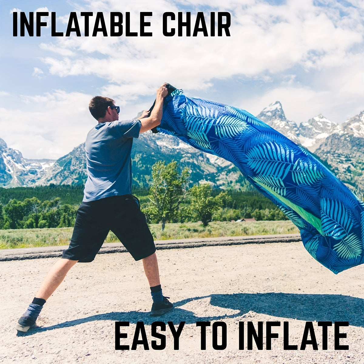 Portable Inflatable Sofa Camping Sleeping Pad Mattress Outdoor dealsniper-net
