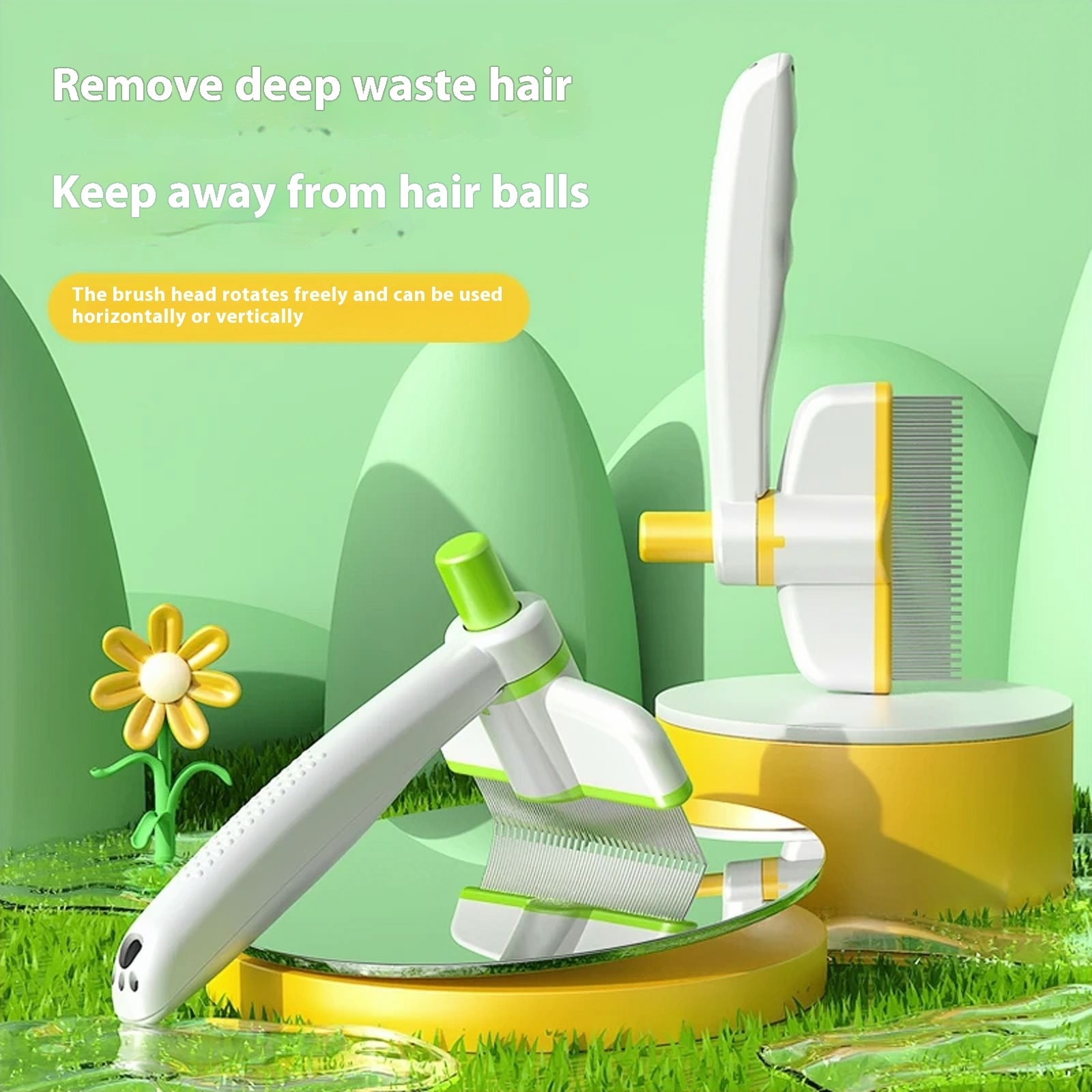 Cat Comb Tie Removal Floating Hair Magic Long Hair Pet Self-Cleaning Pets Gym From House