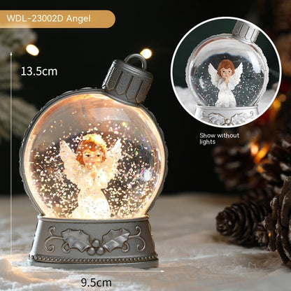 Christmas Holiday Decorations Luminous Simulation Flat Light Home Decor dealsniper-net WDL 23002D Angel With Battery