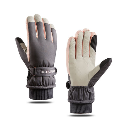 Winter Warm Gloves Men Touch Screen Waterproof Men dealsniper-net Grey