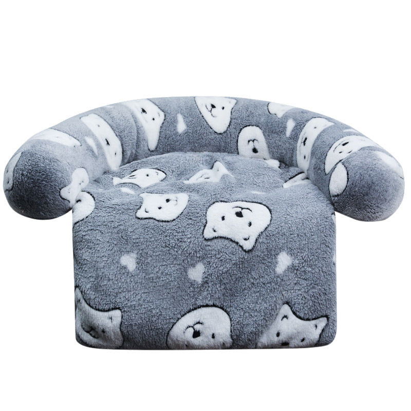 Pet Supplies Plush Kennel Sofa Blanket Pets Gym From House Gray Bear 100x120cm1490G