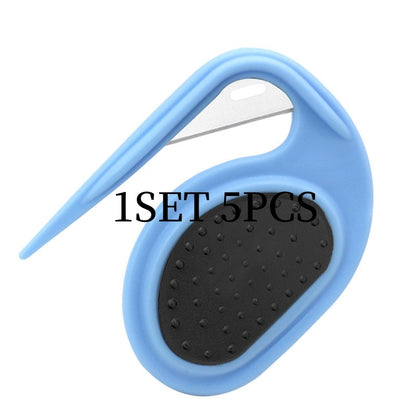 New Cat Dog Comb Pet Open Knot Comb Cat Puppy Hair Pets dealsniper-net Blue Pet Comb 5PCS