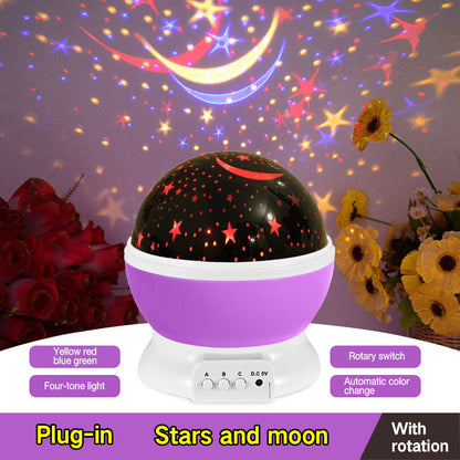 LED Projector Light USB Starry Sky Night Light Rotating House DealSniper.net