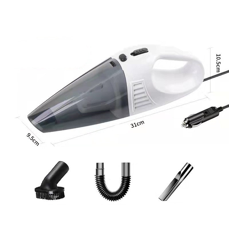 Handheld Portable High Power Wireless Car Vacuum Cleaner Electronic DealSniper.net White Wired 12V