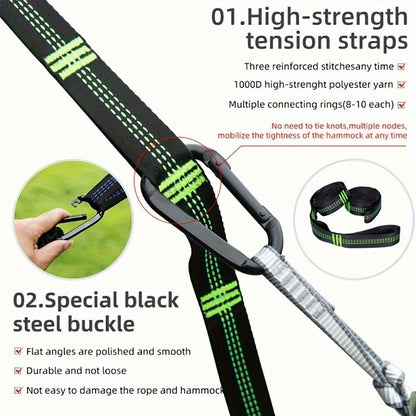 Upgraded Bohemian Camping Hammock Military Parachute Outdoor dealsniper-net