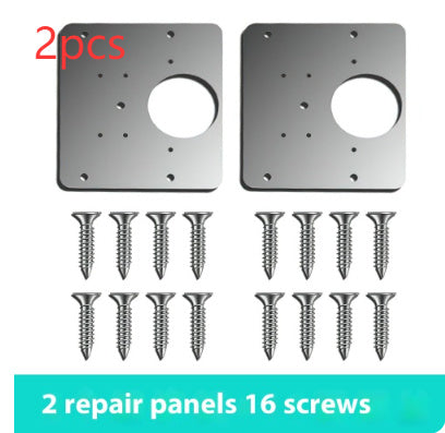 Stainless Steel Hinge Repair Installer Tools DealSniper.net 2 Veneer 16 Screws 2pcs
