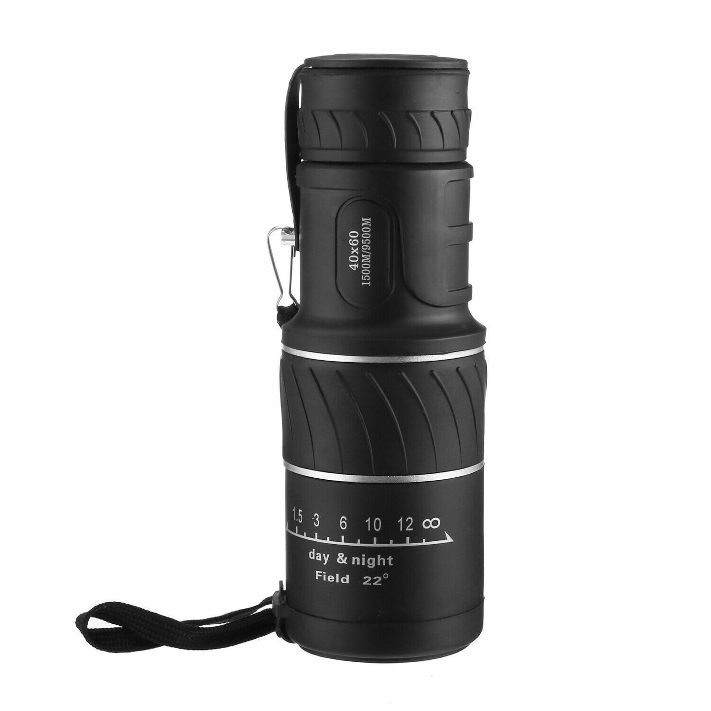 40x60 Day Night Vision HD Optical Monocular Hunting Camping Outdoor DealSniper.net Black