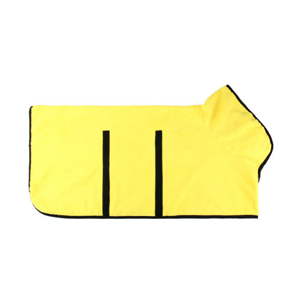 Pet Puppy Clothes Bathing Robe Neck Pet Clothes Pets Gym From House Yellow L