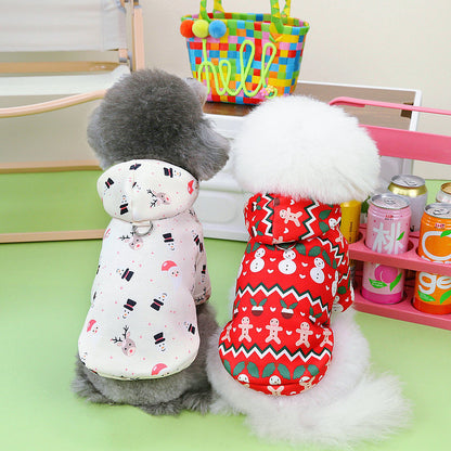 Dog Clothes Christmas Sweatshirt Clothes Pets DealSniper.net